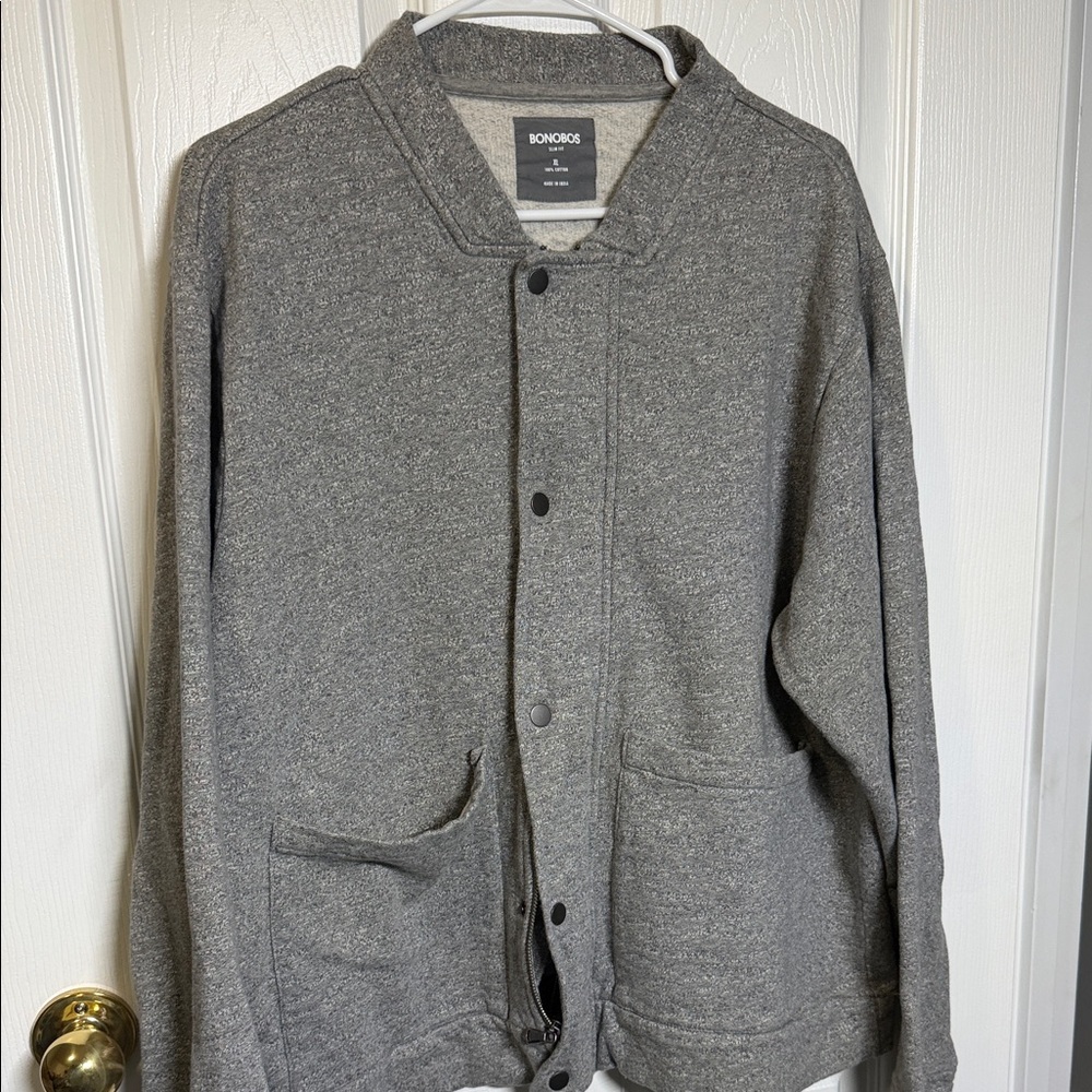 Bonobos Charcoal Button-Up Jacket - image 1